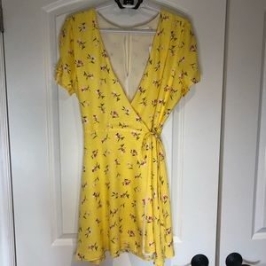 Yellow Wrap Dress